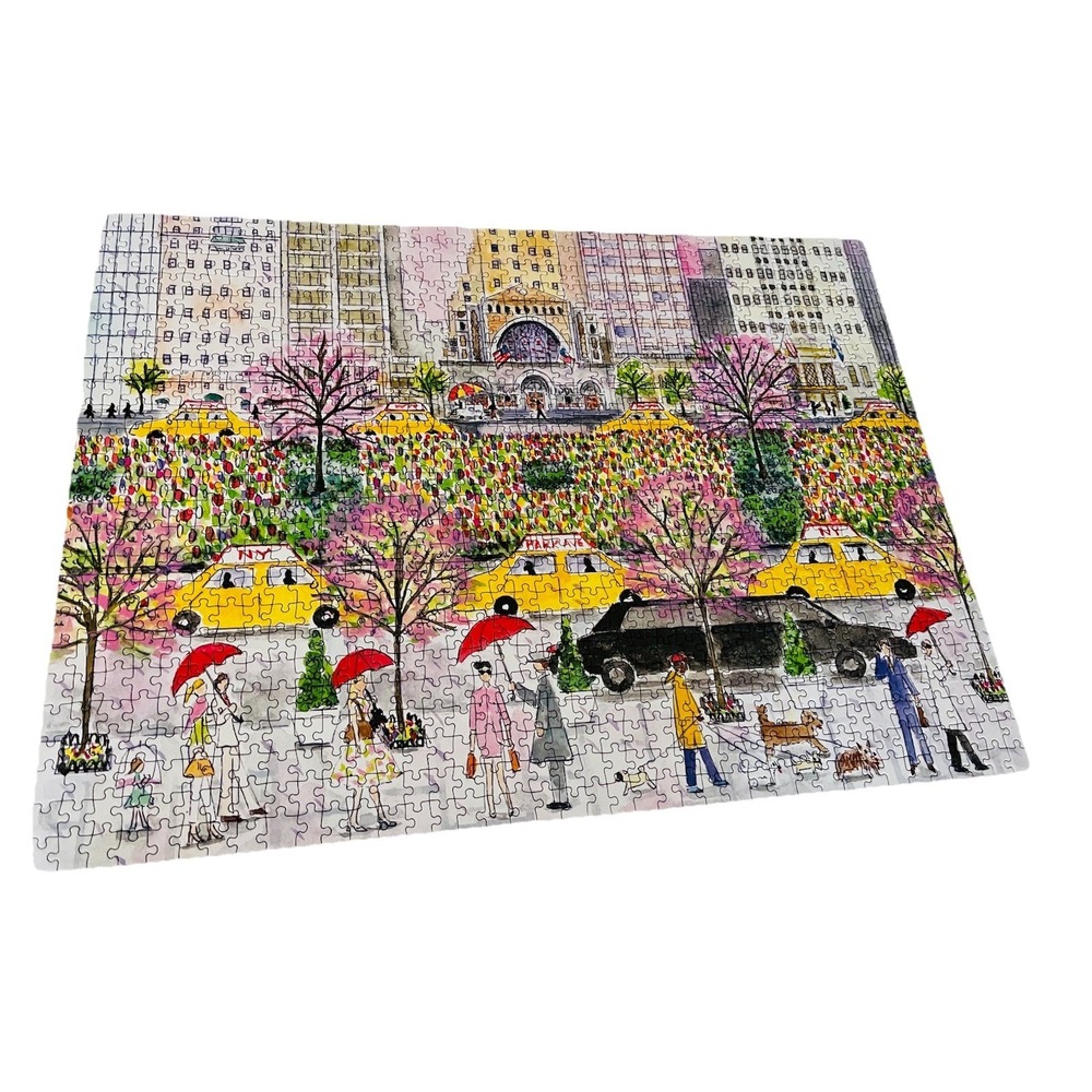 Galison SPRING ON PARK AVENUE 1000 Piece Jigsaw Puzzle Michael Storrings NYC - Picture 3 of 5